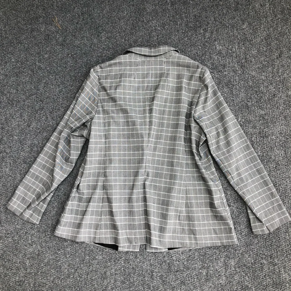 Lane Bryant the Bryant blazer single button plaid blazer size 20